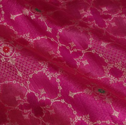Pure handwoven banarasi fabric/