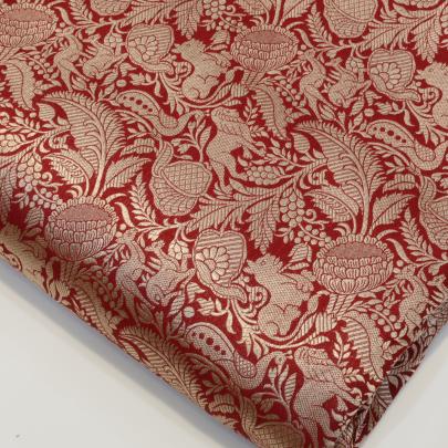 Pure handwoven banarasi fabric