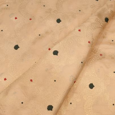 Pure handwoven banarasi fabric