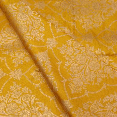 Pure handwoven banarasi fabric