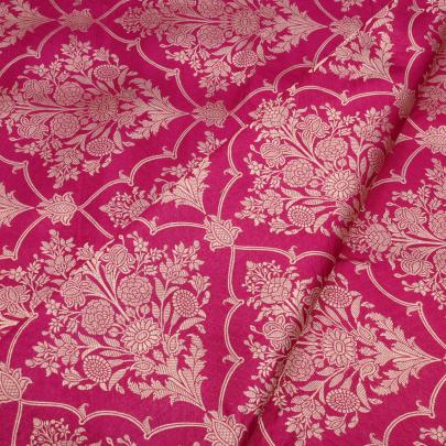 Pure handwoven banarasi fabric