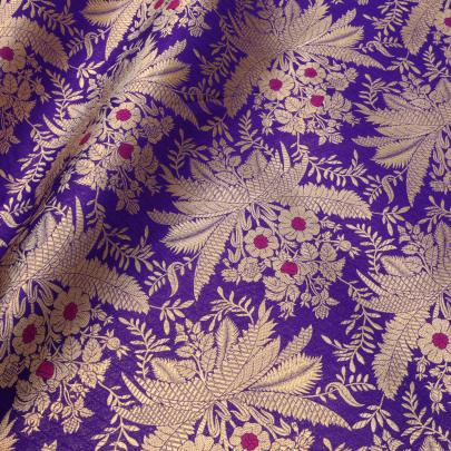 Pure handwoven banarasi fabric