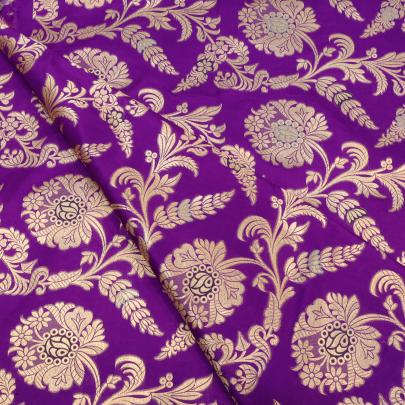 Pure handwoven banarasi fabric