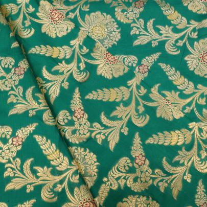 Pure handwoven banarasi fabric