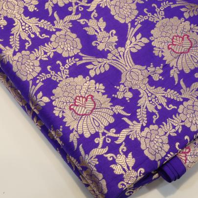 Pure handwoven banarasi fabric