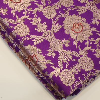Pure handwoven banarasi fabric