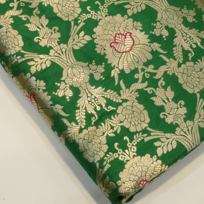 Pure handwoven banarasi fabric