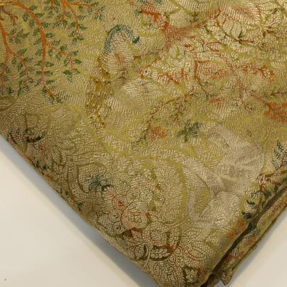 Pure handwoven banarasi fabric