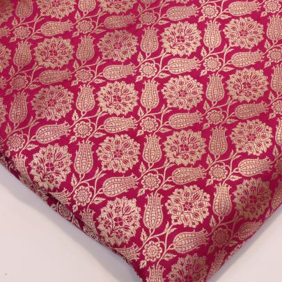 Pure handwoven banarasi fabric
