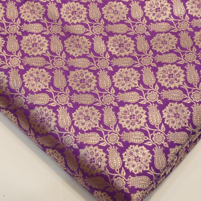 Pure handwoven banarasi fabric