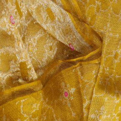 Pure handwoven banarasi fabric/ Pure Banarasi fabrics
