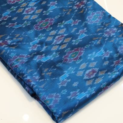 Pure silk ikkat fabric