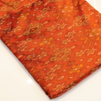 Pure silk ikkat fabric