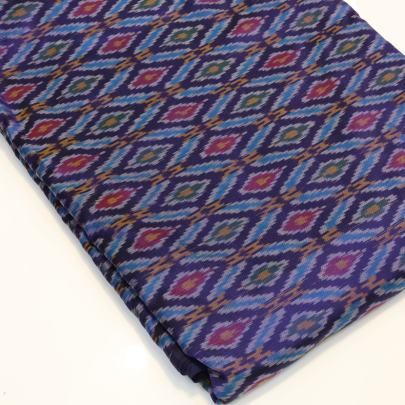 Pure silk ikkat fabric