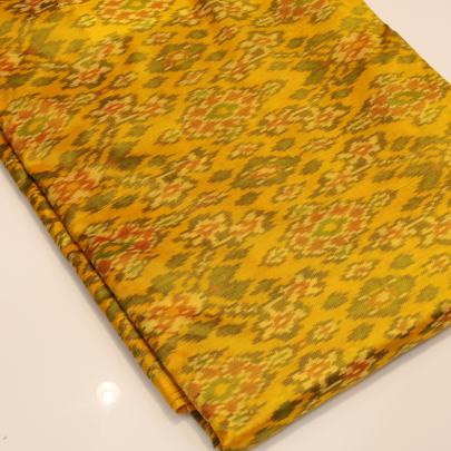 Pure silk ikkat fabric