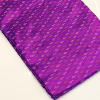 Pure silk ikkat fabric