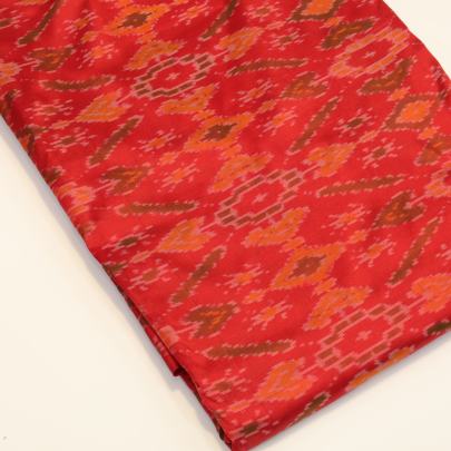 Pure silk ikkat fabric