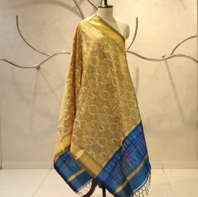 Raw Silk Ikat Duppata
