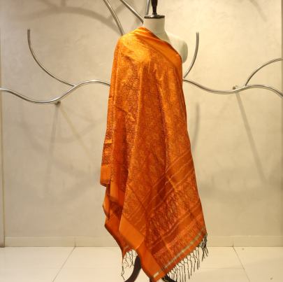 Raw Silk Ikat Duppata