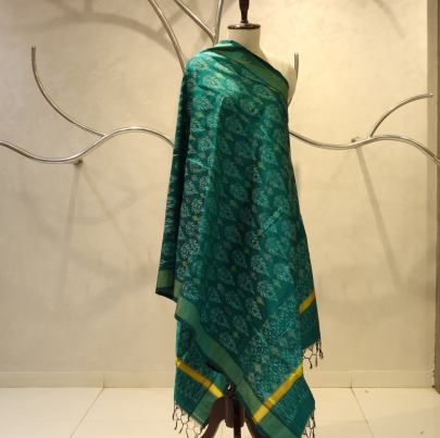 Raw Silk Ikat Duppata