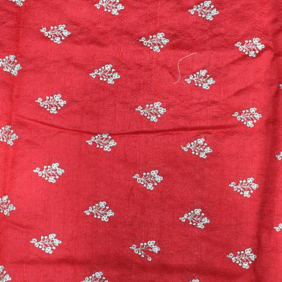 Raw silk with golden butta work fabric/ Banarasi Work
