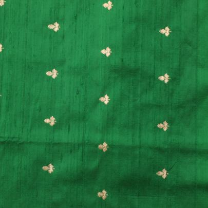 Raw silk with handwoven banarasi work fabric/ Pure Banarasi fabrics
