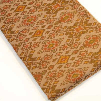 Sico silk ikkat fabric