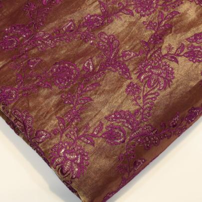 Tissue Embroidery work fabric