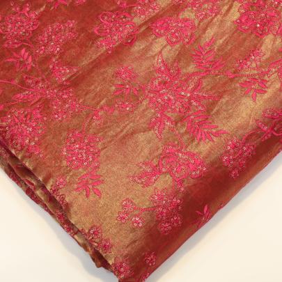 Tissue Embroidery work fabric