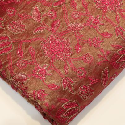 Tissue Embroidery work fabric