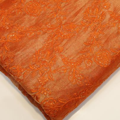 Tissue Embroidery work fabric