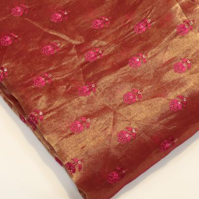 Tissue Embroidery work fabric