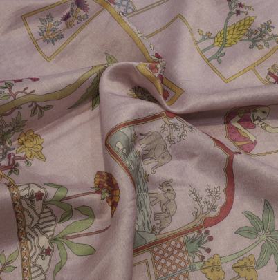 Tissue digital print fabric