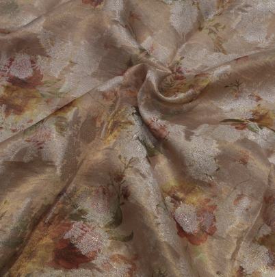 Tissue with banarasi work fabric