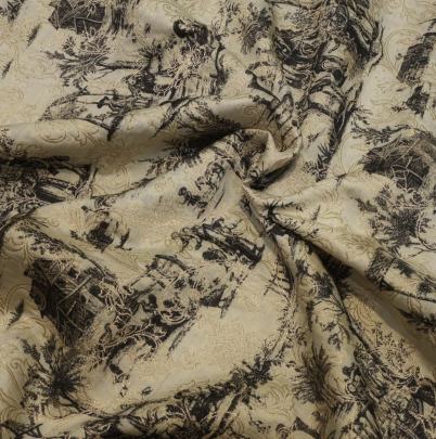 Tissue with banarasi work fabric