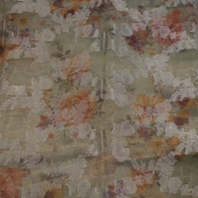 Tissue with banarasi work fabric Pure Banarasi fabrics